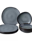 Lave Gris Dinner Set, 8 Pieces