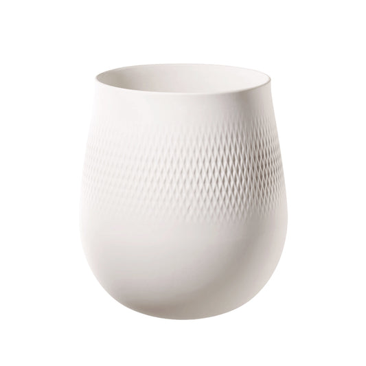 Manufacture Collier blanc Vase Carré large 20cm