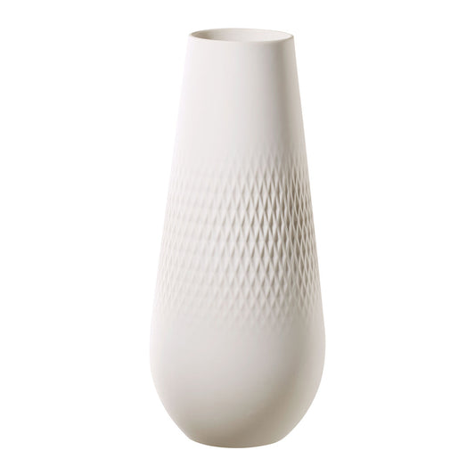 Manufacture Collier Blanc Vase Carré Tall