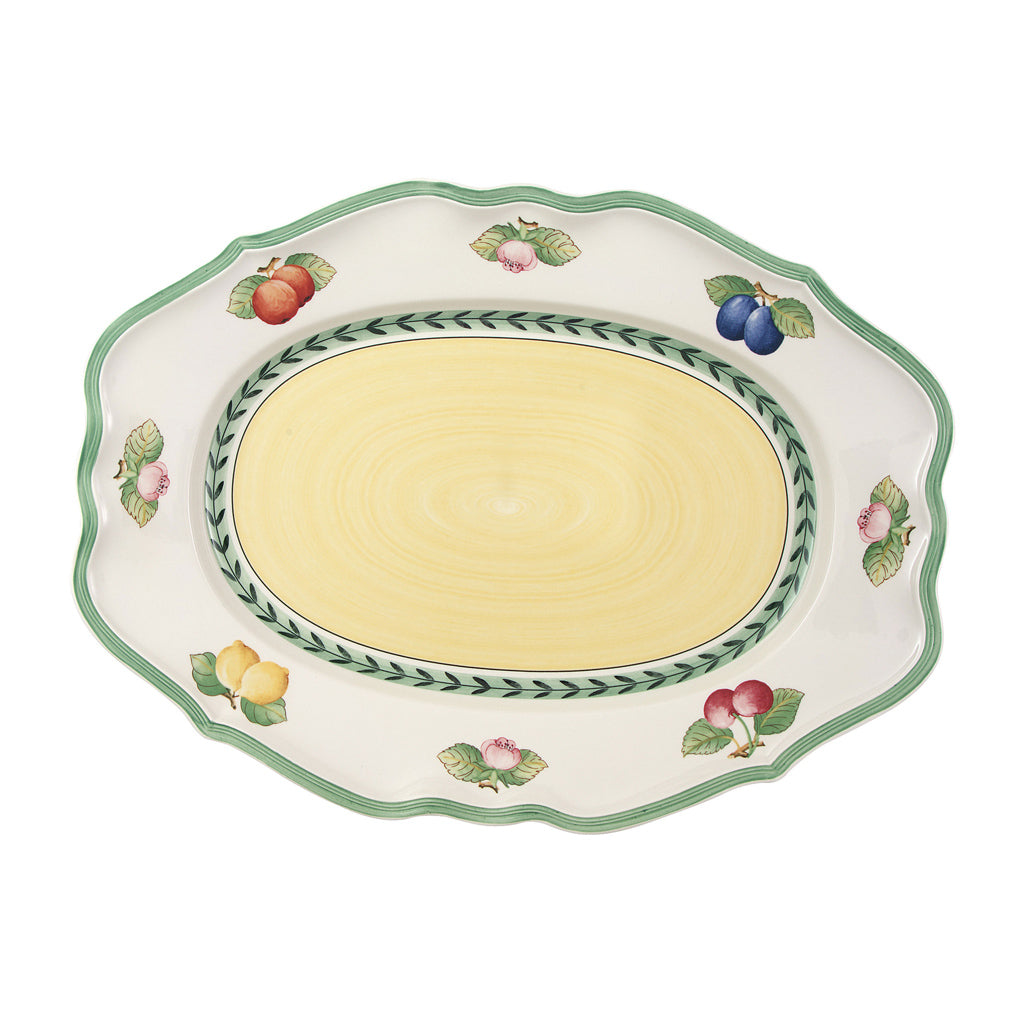 French Garden Fleurence Oval platter 36cm