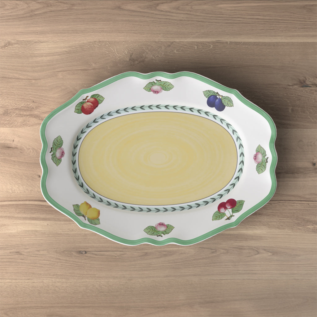 French Garden Fleurence Oval platter 36cm