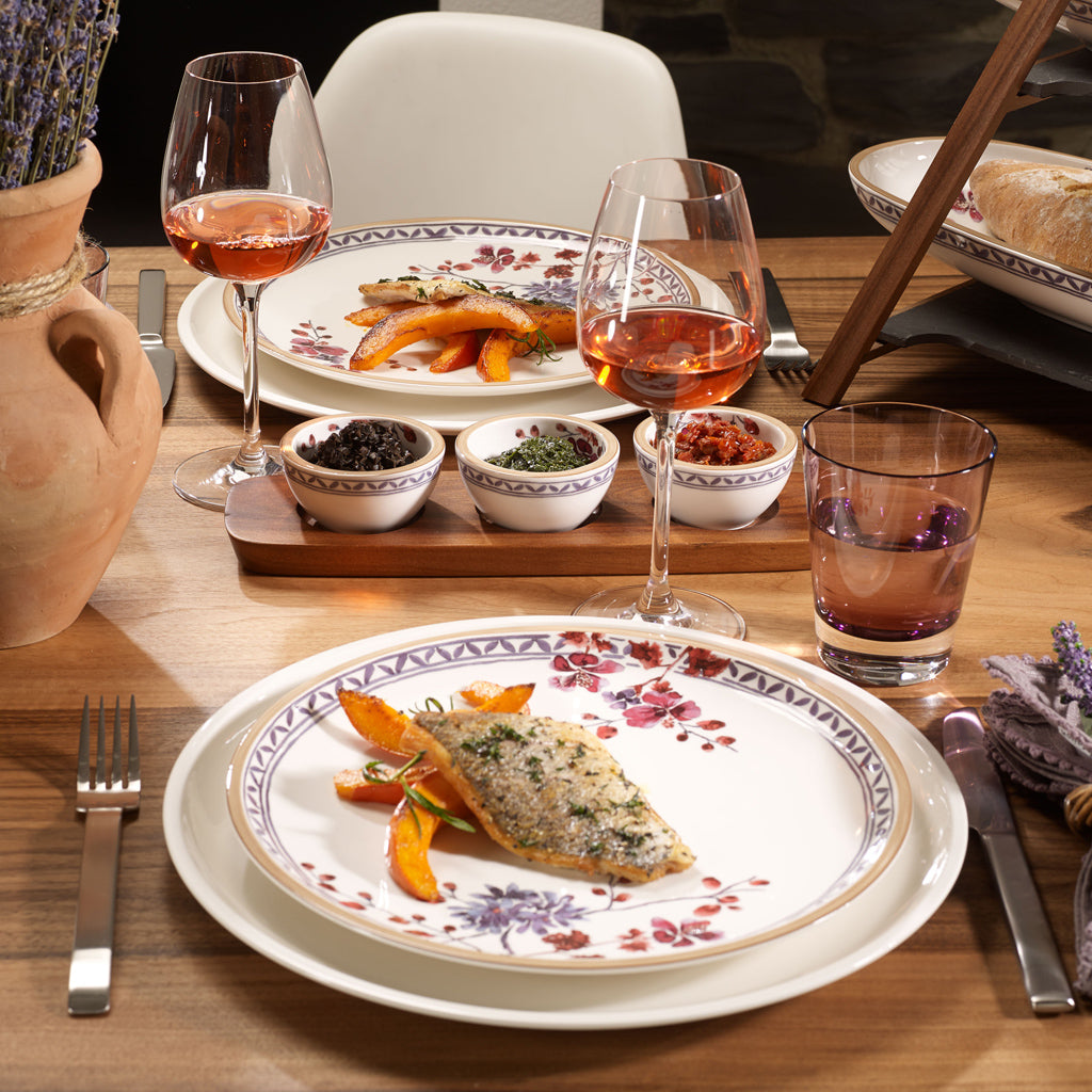 Artesano Provencal Lavender Dinner Set- 36 Pcs for 6 Persons