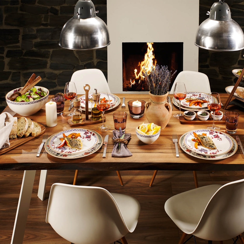 Artesano Provencal Lavender Dinner Set- 36 Pcs for 6 Persons