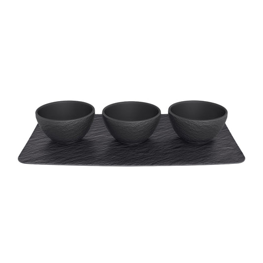 Manufacture Rock dip Bowl set 4pcs