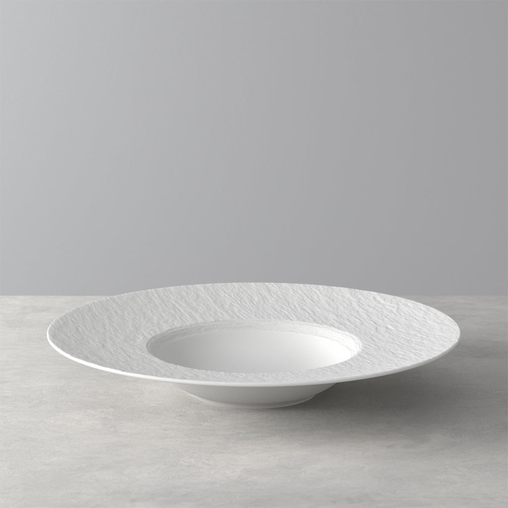 Manufacture Rock blanc Pasta plate 28cm