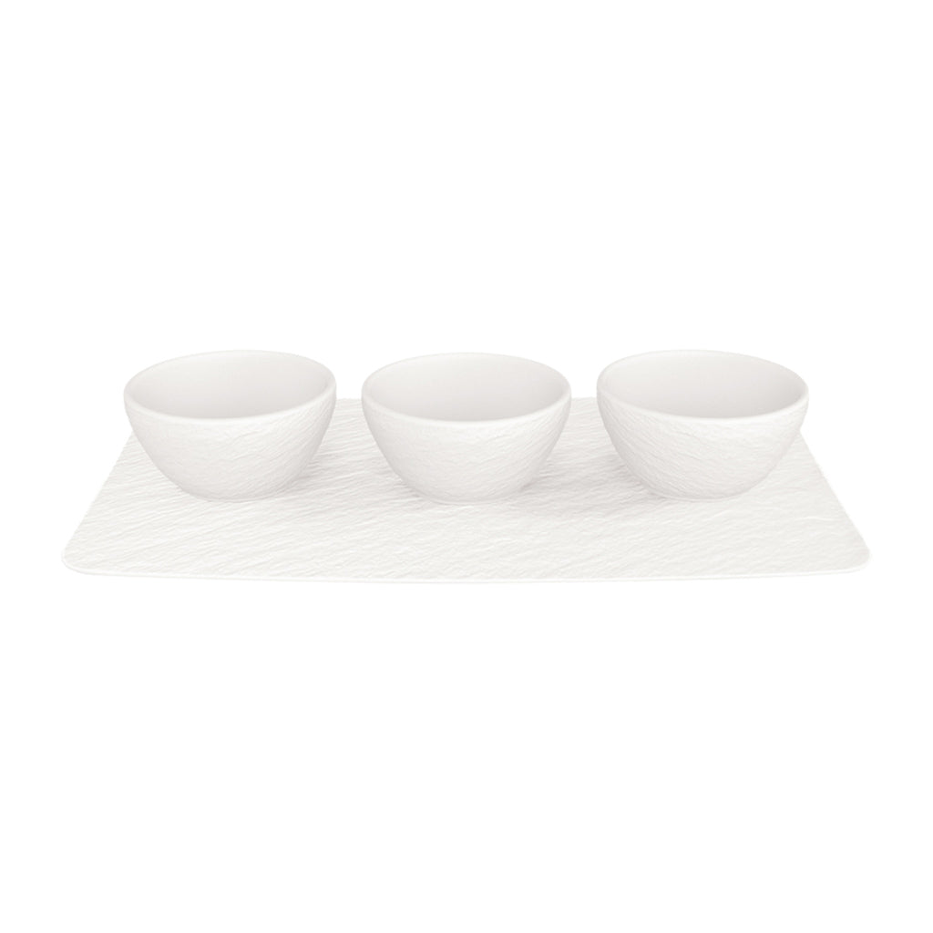 Manufacture Rock Blanc Dip bowl Set 4pcs