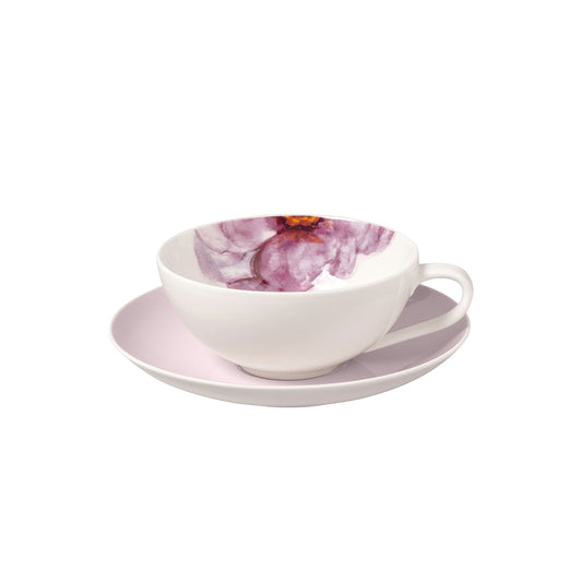 Rose Garden Teacup & saucer 6pcs, Pink