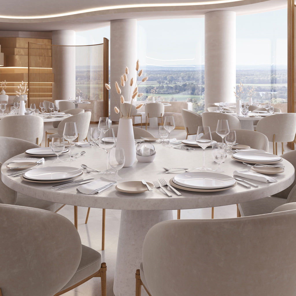 Newmoon Beige Dinner Set- 25 Pcs for 6 Persons