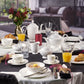 White Pearl Espresso Cup Set for 6 persons