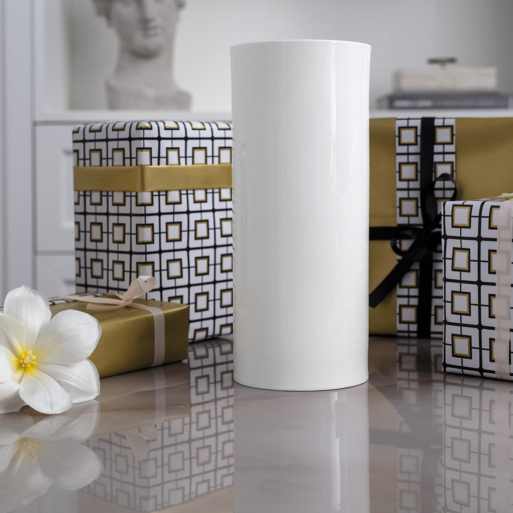 MetroChic Blanc Gifts vase tall 30cm