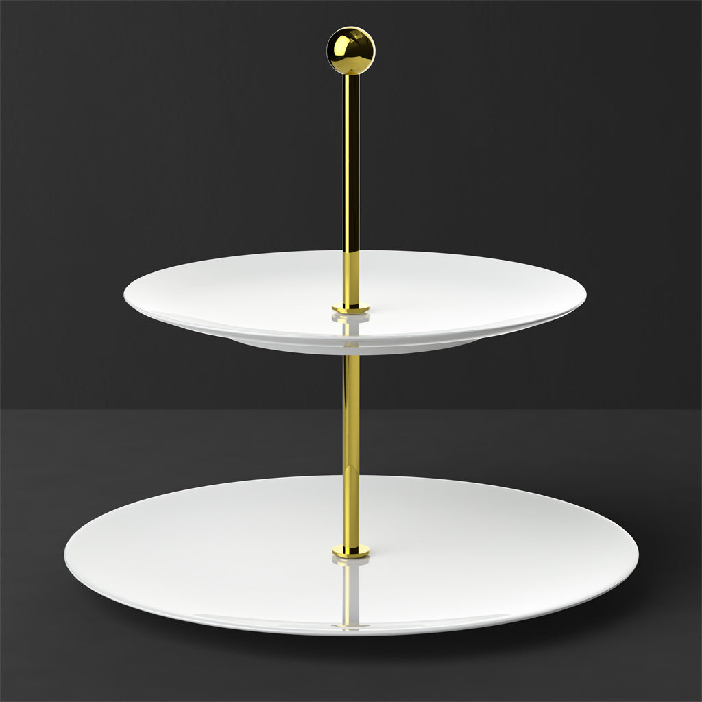Metrochic Blanc Gifts Tray stand 27cm