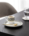 Metrochic Espresso Cup & Saucer – Set of 6