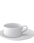 Metrochic Blanc Teacup & Saucer – Set of 6