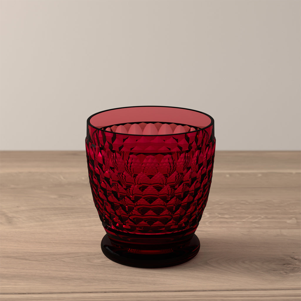 Boston Coloured Tumbler Red 200 ml - Set of 4