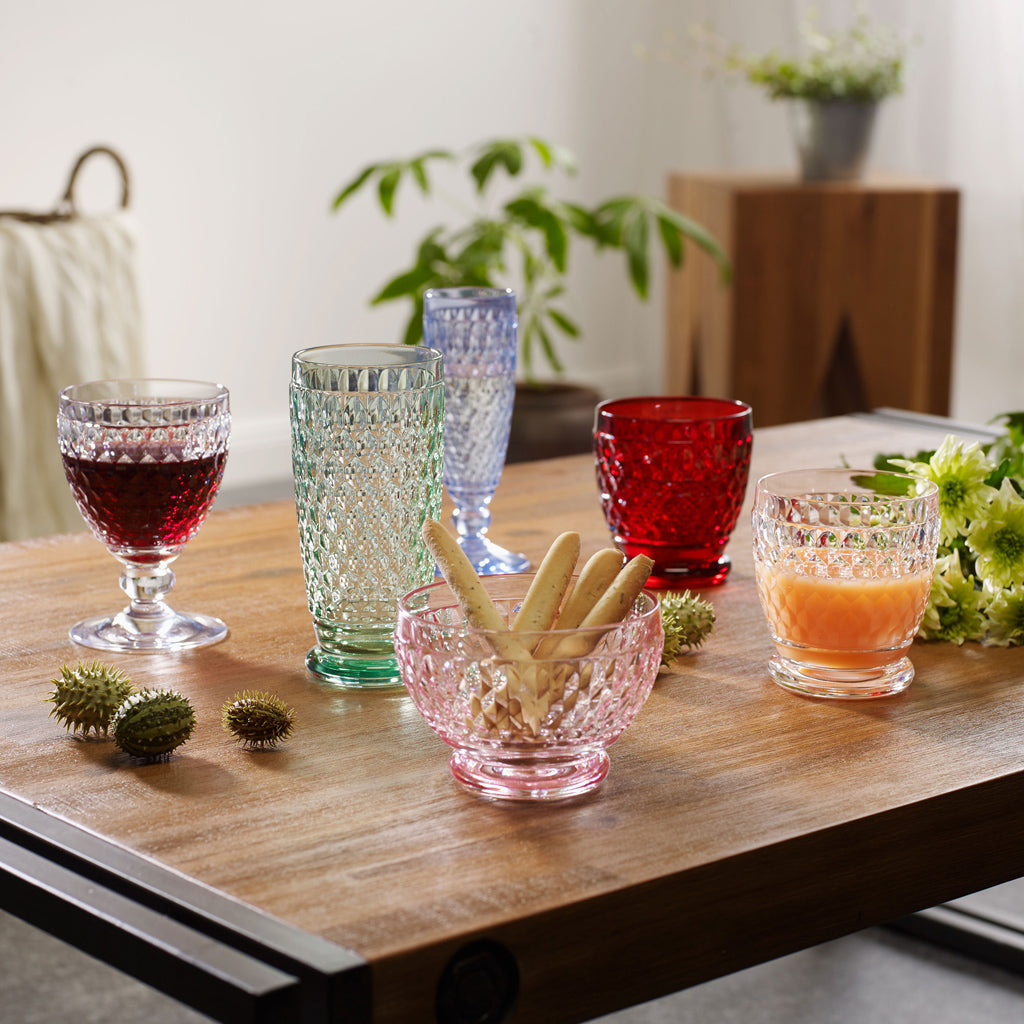 Boston Coloured Tumbler Red 200 ml - Set of 4