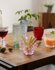 Boston Coloured Tumbler Red 200 ml - Set of 4