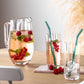 Artesano Hot&Cold Beverage Glass Straw Set 4 pcs