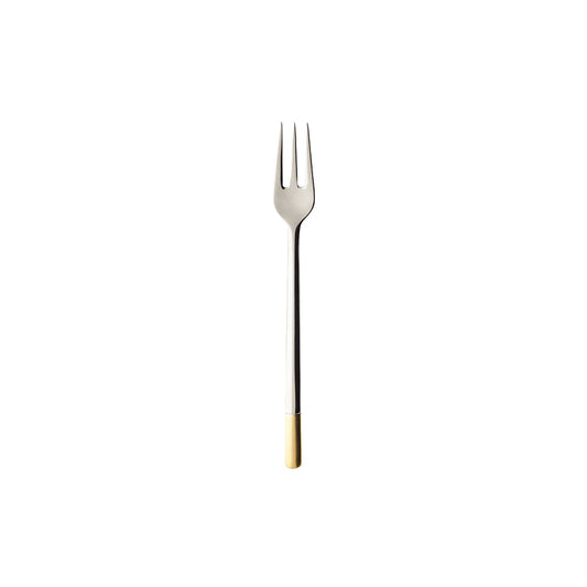 Ella partially gold-plated pastry fork set 6pcs