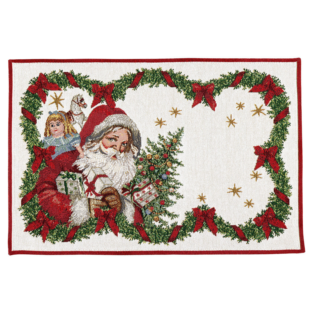 Toy's Delight Gobelin Placemat, Santa