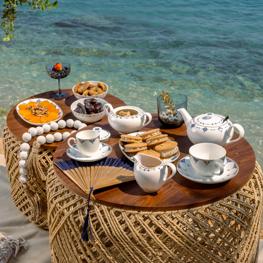 Azure Coffee/Teapot Set- 15 Pcs for 6 Persons