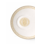 Geo Rose Beige & Gold Espresso Cup Saucer 14.5 cm