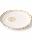 Geo Rose Beige & Gold Espresso Cup Saucer 14.5 cm
