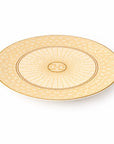 Geo Rose Beige & Gold Coupe Plate 33 cm
