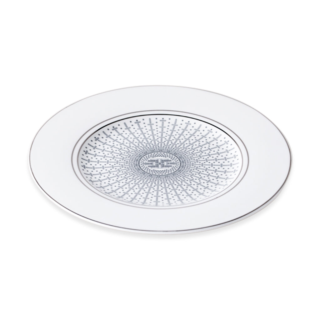 Geo Rose Grey &amp; Platinum Salad Plate 22 cm