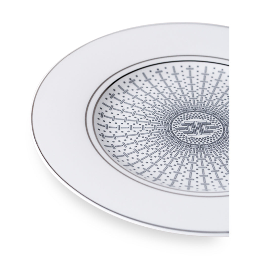 Geo Rose Grey &amp; Platinum Salad Plate 22 cm