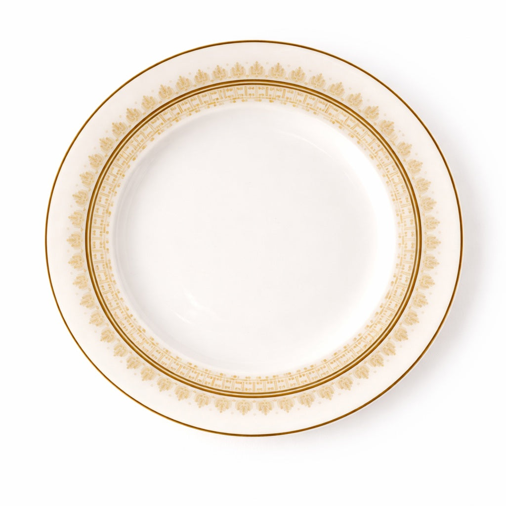 Geo Rose Beige &amp; Gold Bread &amp; Butter Plate 16 cm