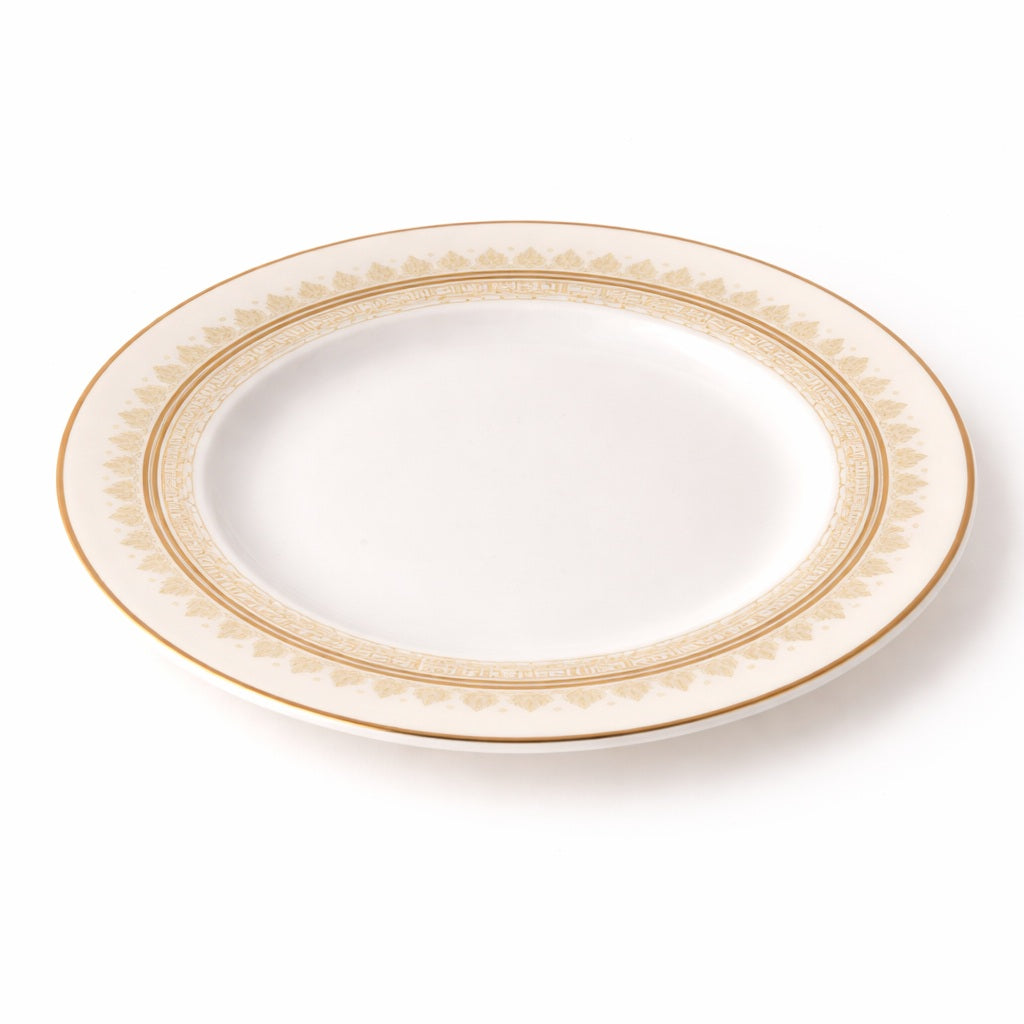 Geo Rose Beige &amp; Gold Bread &amp; Butter Plate 16 cm