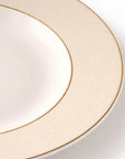 Geo Rose Beige & Gold Deep Plate 29 cm