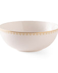 Geo Rose Beige & Gold Salad Bowl 2.27 L