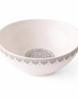 Geo Rose Grey & Platinum Individual Bowl 0.42 L