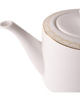 Geo Rose Beige & Gold Coffee & Tea Pot with Lid 1.2L