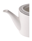 Geo Rose Grey & Platinum Coffee & Tea Pot with Lid 1.2L