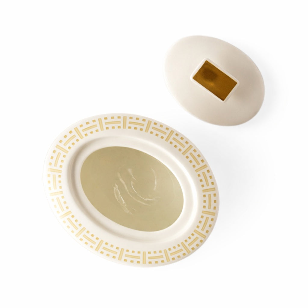 Geo Rose Beige &amp; Gold Sugar Bowl with Lid 0.32 L