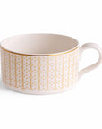 Geo Rose Beige & Gold Tea Cup 0.23 L