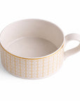 Geo Rose Beige & Gold Tea Cup 0.23 L