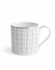 Geo Rose Grey & Platinum Coffee Cup 0.22 L
