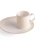 Geo Rose Beige & Gold Espresso Cup 0.08 L