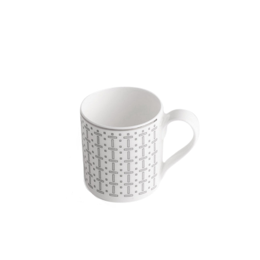 Geo Rose Grey &amp; Platinum Espresso Cup 0.08 L