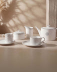 Geo Rose Grey & Platinum Espresso Cup 0.08 L