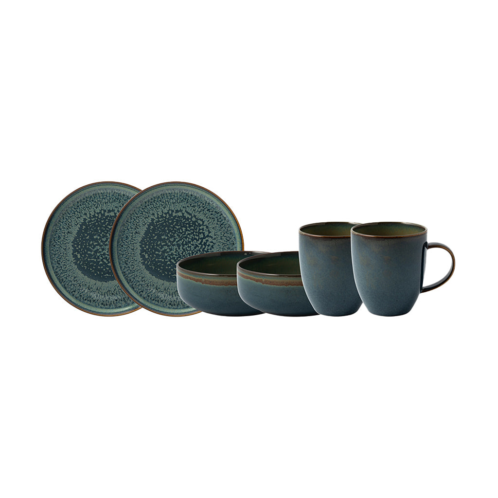 Villeroy&Boch crafted denimモーニングセット① Crafted Denim Breakfast Set of 6 Pieces – Villeroy and Boch