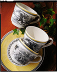 Audun Ferme Breakfast cup & Saucer – Set of 6