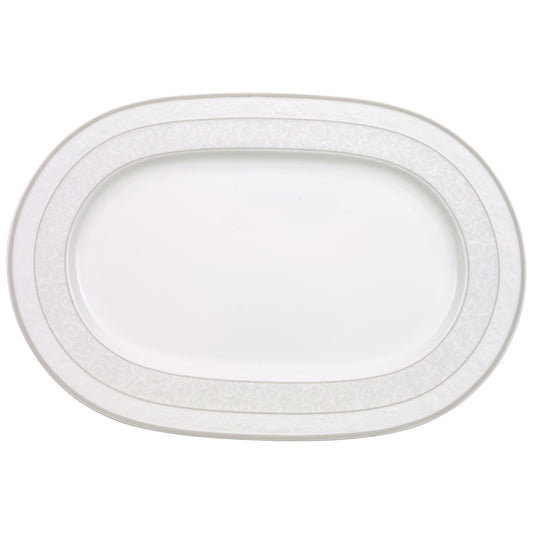 Gray Pearl Oval platter 35cm