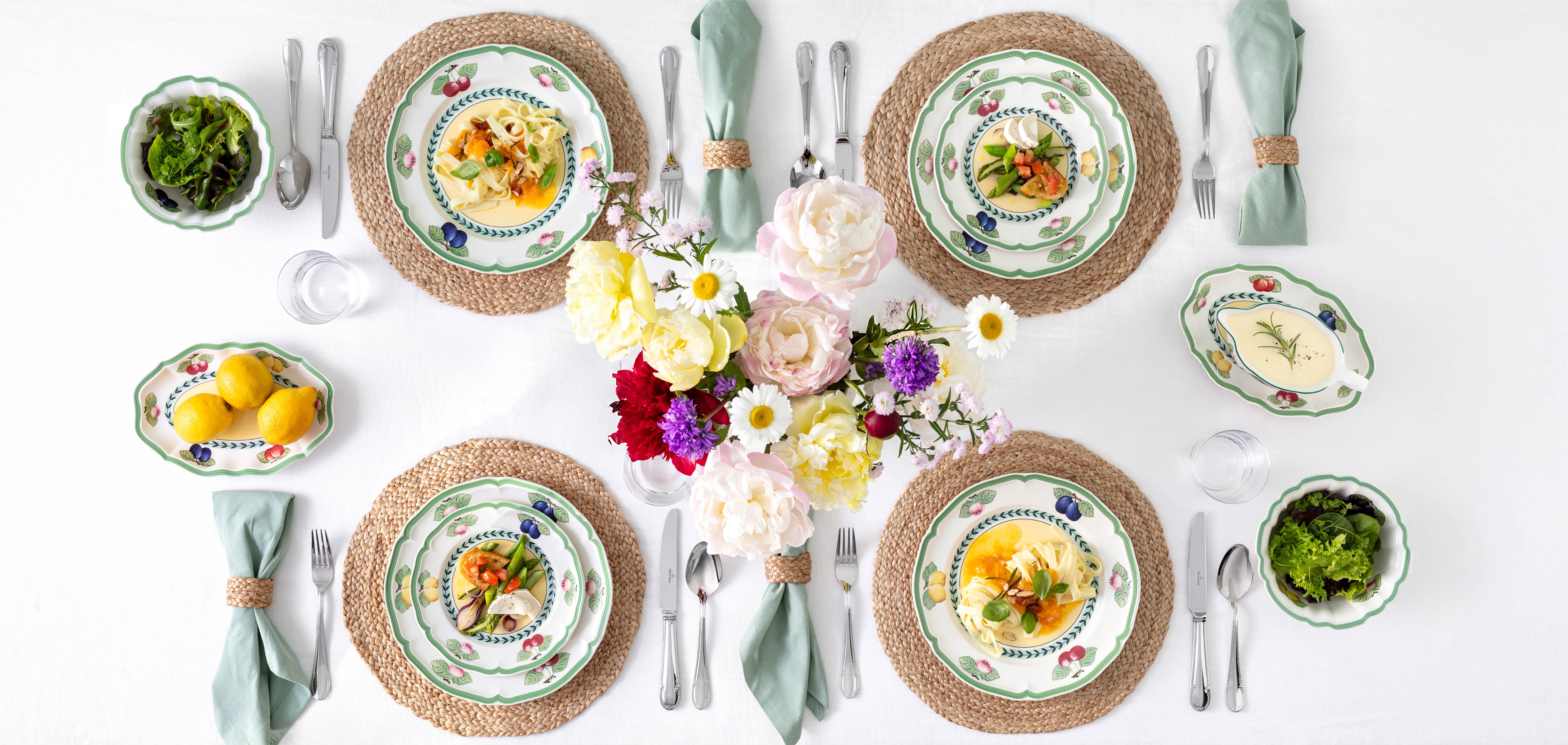 Villeroy & Boch French Garden 食器セット Villeroy & Boch French Garden 12-Piece Set, Service for 4 : Amazon