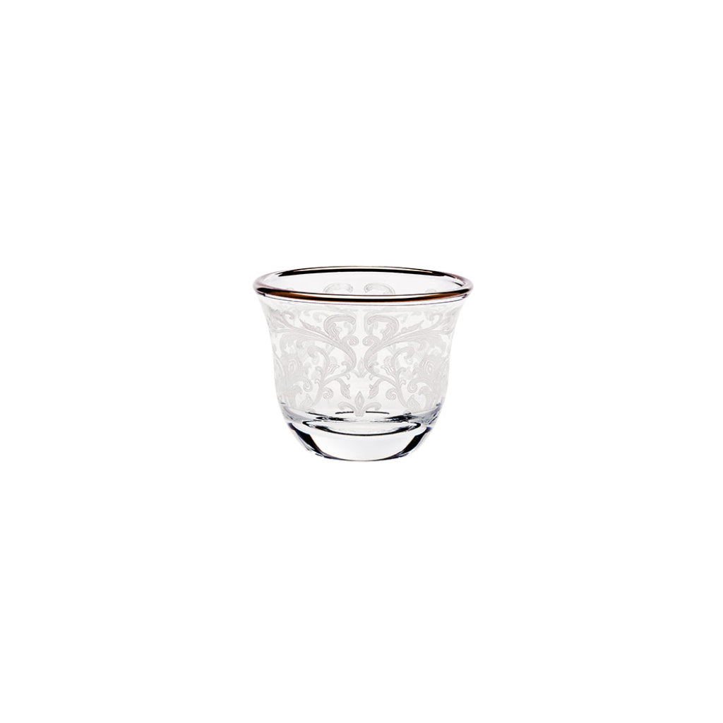 Embroidery Silver Tea, Coffee Set - 12 pcs