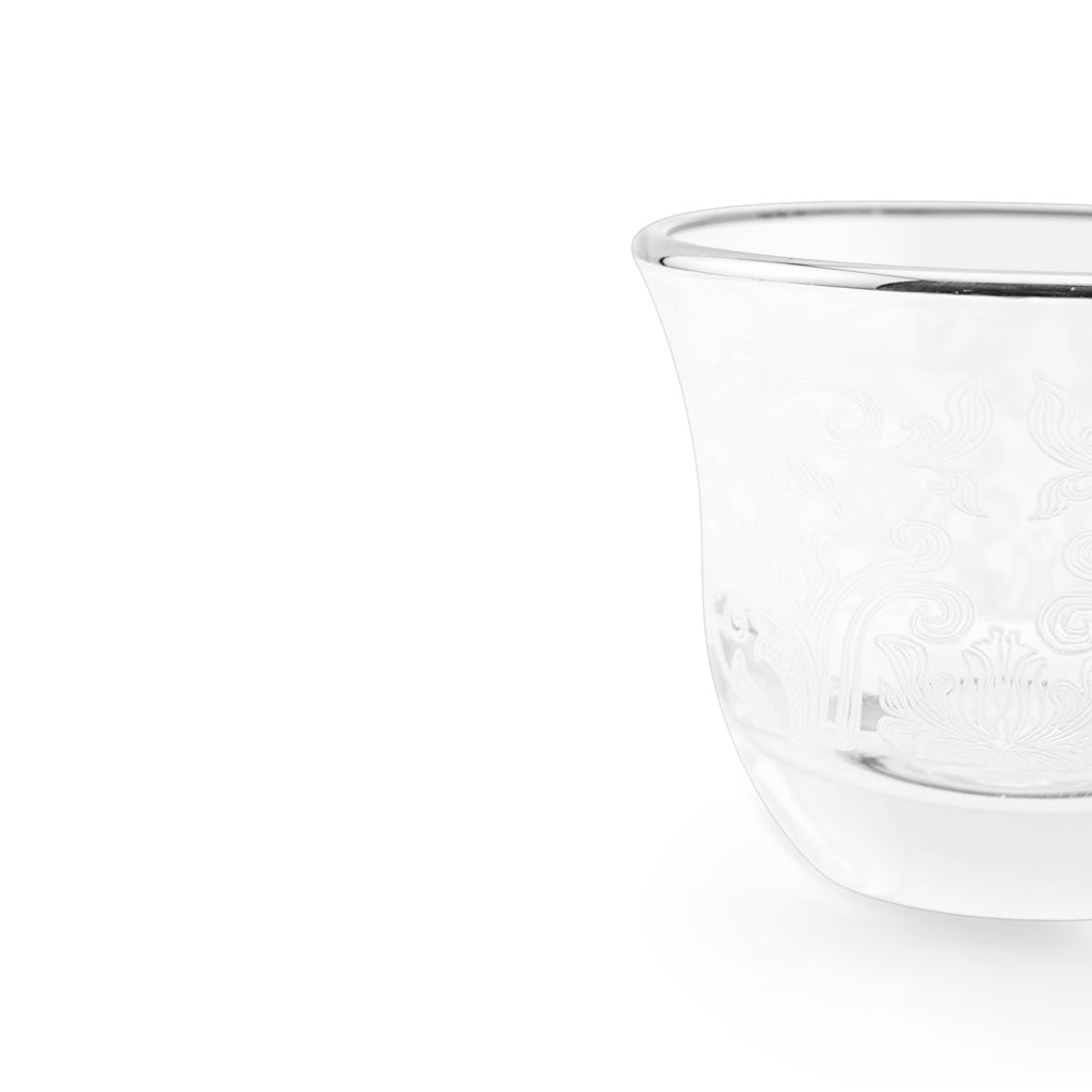Embroidery Silver S/6 Gawa Cup 80Ml