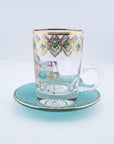 Pferd Tiffany Set of 6 Tea Cup with Saucer, 120 ml